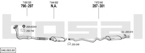 BOSAL 046.063.60 Exhaust System